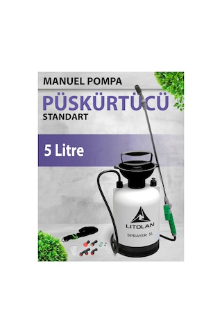 5 Lt Manuel Zirai Ilaçlama Pompası , Sulama, Püskürtücü El Pompası