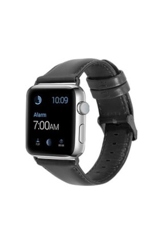 Apple Watch Uyumlu 42mm Luxury Leather Deri Kordon - Lacivert