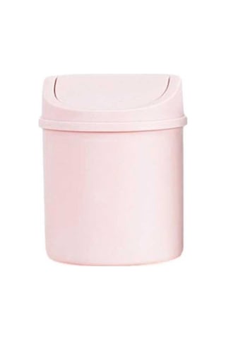 Fastbuy Mini Çöp Kovası Kapaklı Yaratıcı Küçük Masaüstü Çöp Kovaları, Küçük Çöp Kovası
