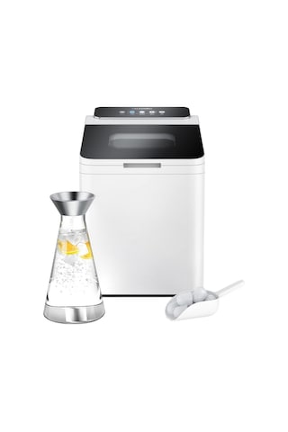 1,4 L Buz Makinesi Paslanmaz Çelik Led Gösterge Ve Küçük/büyük Küp