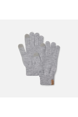 Timberland Rib Knit Glove Erkek Eldiven-34017 Gri