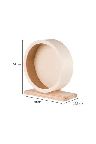 60923 Ahşap Koşu Tekerleği, 28 Cm, Kahverengi