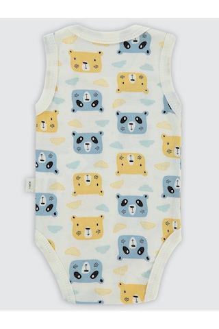 Civil Baby Erkek Bebek Çıtçıtlı Badi 1-36 Ay Ekru