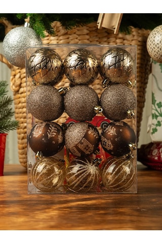 Kaemingk 24 Adet 60mm Yeni Yıl Yılbaşı Ağacı Süs Topları Seti 297815266 Arkadaş