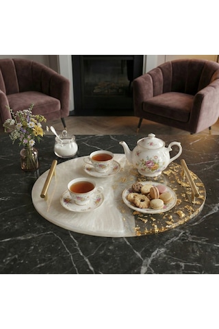 Tahtakale Toptancı Epoksi Oval Söz Ve Nişan Tepsisi Kalıbı 35x23 Cm
