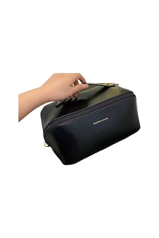 Cacaokozmetik Çantası Kadın Büyük Kapasiteli Taşınabilir Seyahat Tuvalet Malzemesi Saklama Çantası White