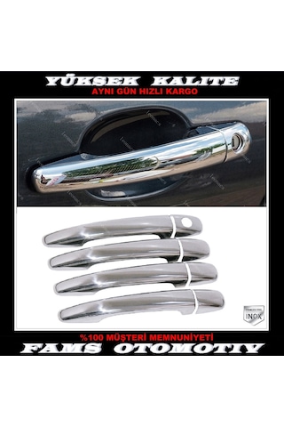 Peugeot 207 Krom Kapı Kolu 4 Kapı 2006 Üzeri P.Çelik