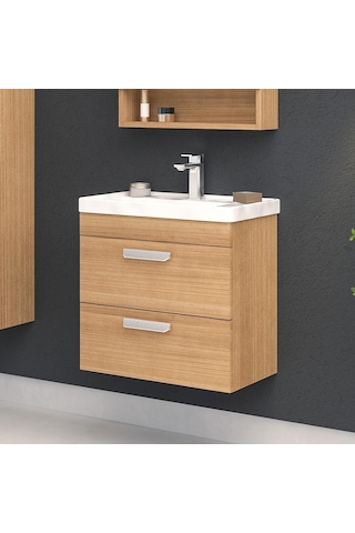 Orka Nova 60 Cm Mdf Morgana Kiraz Banyo Dolabı Takımı, Boy Dolabı Çok Renkli