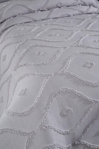 Çeyiz Diyarı Pirot 2 Parça Tek Kişilik Pike Takımı Gri Gri