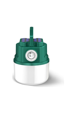 Cbtx C51 Göstergeli Çok Fonksiyonlu Güneş Enerjisi Kamp Işığı Yakınlaştırılabilir Ipx6 Su Geçirmez El Feneri Çadır Lambası Çıkış Yok Yeşil