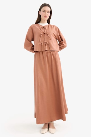 DeFacto A Kesim Keten Karışımlı Maxi Tesettür Etek E5371AX25SPBN566