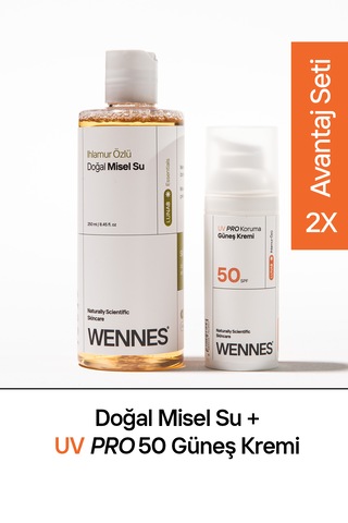 Doğal Misel Su Spf50+ Nemlendirici Güneş Kremi Avantajlı Set
