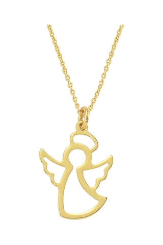 Sarı Altın Minik Melek Kolye As1107Kl Altınsepeti