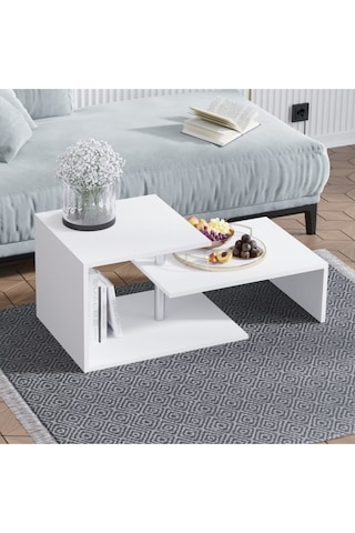 Decormet Dilek Orta Sehpa Beyaz Beyaz