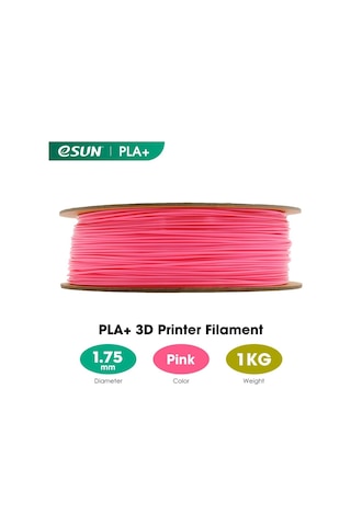 Esun Pembe Pla+ Filament 1.75mm 1 Kg Plus - Urhanshop Yetkili Satış