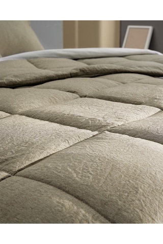 Madame Coco Meleni Tek Kişilik Comforter Set - Haki Çok Renkli