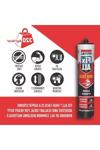 Yüksek Güçlü Montaj Yapıştırıcısı 290 Ml