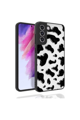 Galaxy S21 Fe Kılıf Desenli Kamera Korumalı Parlak Zore Nora Kapak NO2