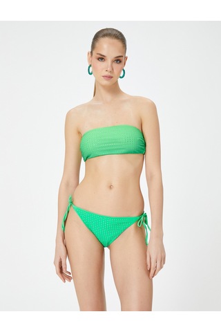 Koton Straplez Taş Baskılı Bikini Üstü Yeşil 4sak10166mm Yeşil