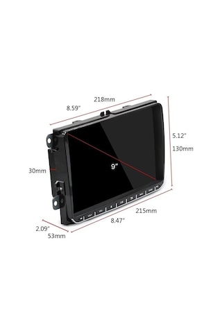 Volkswagen Transporter 2010-2019 9 Inç Kablosuz Carplay Android