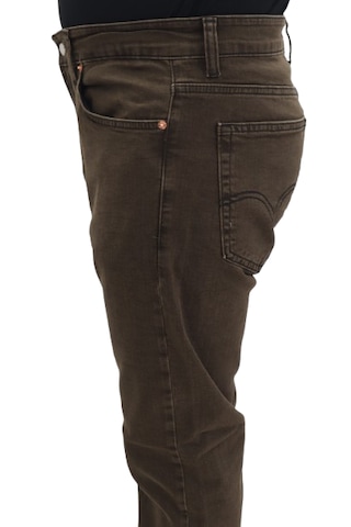 Hacker Denim Hacker Dmctekstil Erkek 1015 Kahverengi Yüksek Bel Rahat Kesim Boru Paça Jean Pantolon