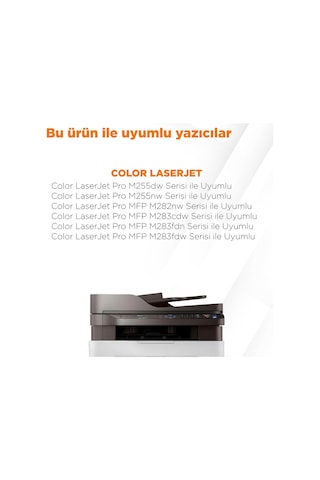 Hp 207a Color Laserjet Pro Mfp M283fdw Uyumlu Toner Takım- Çipli