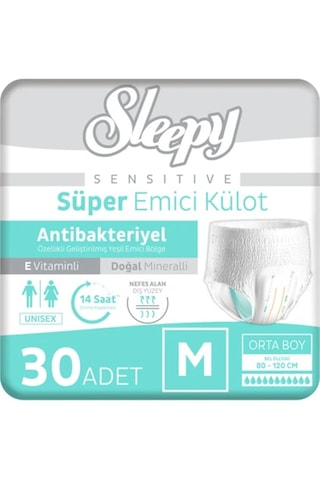 Sleepy Sensitive Emici Külot Medium 30 Adet 1x30 Paket M