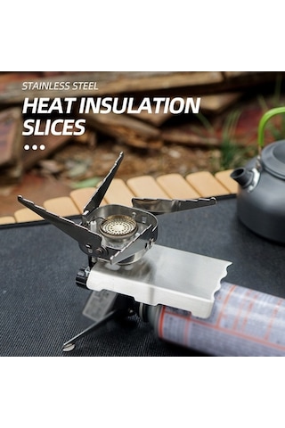 Dancemonkey Paslanmaz Çelik Açık Hava Taşınabilir Kamp Ocağı Isı Yalıtım Levhası Isı Kalkanı Dağcılık Kamp Ocakları Jcb Brülörleri İçin Aksesuarlar Kamp Sobası Gümüş