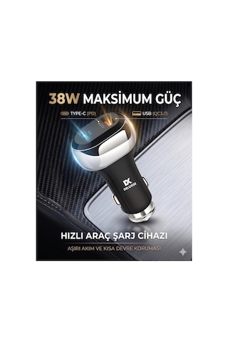 Dc-11 / 38 W Araç İçi Şarj Başlığı
