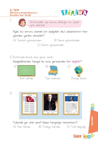 Sınav Yayınları 1. Sınıf Tüm Dersler Soru Bankası