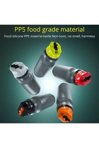 Enlee Rr10 Fda Sertifikalı Bpa Içermeyen Bisiklet Fitness Spor Salonu Için Sızdırmaz Kapaklı Bisiklet Su Şişesi - Turuncu