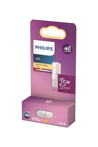 Led Kapsül 1.9w 220 Lumen 2700k Sarı Işık G9 Duy 25w Eşleniği Genel
