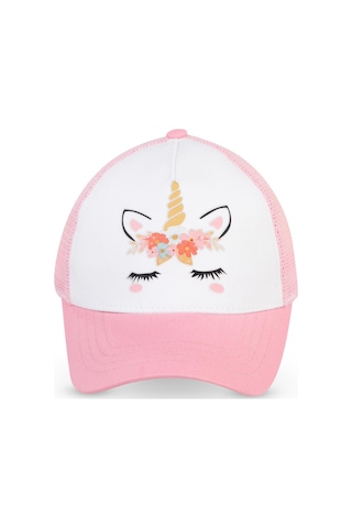 Civil Girls Unicorn 2-5 Yaş Çocuk Kız Kep Şapka - Beyaz