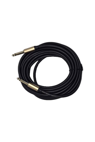 5 Metre 6.35 Mm To 6.35 Mm Ses Kablosu - Çivi Jak Enstrüman Ve Amfi Bağlantı Kablosu - Stereo Jak