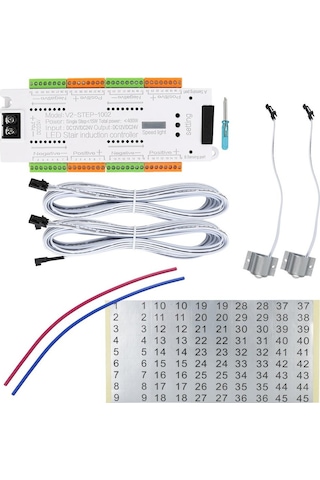32 Kanal Dc 12v 24v Merdiven Lambası Kontrol Kiti Merdiven Aydınlatması Kapalı Led Hareket Sensörü Otomatik Merdivenler İçin Esnek Şerit