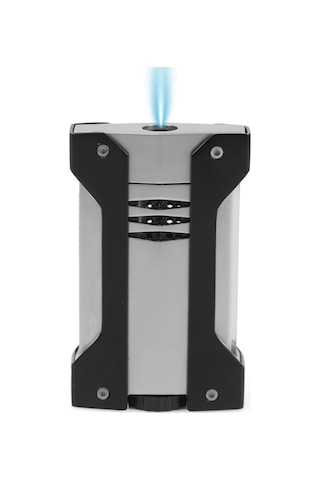 Conquistador Tek Torch Pürmüz Krom Siyah Defi Extreme Dizayn Metal Puro Çakmağı Cnq-024