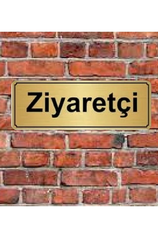 10X20 Cm Ziyaretçi Yazılı Metal Yönlendirme Levhası