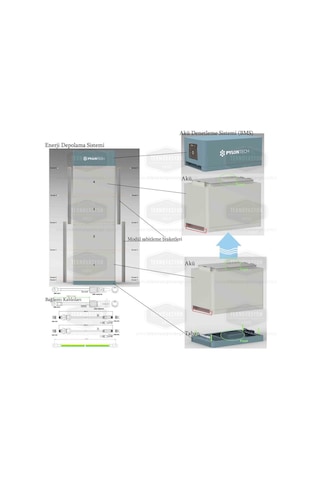 Pylontech Fc0500m-40 Akü Denetleme Bms. Taban. Kablolar. Force H2