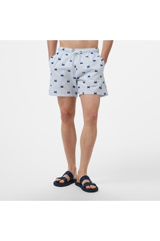 Nautica Erkek Lacivert Regular Fit Çizgili Deniz Şortu 052 T55114t Mavi