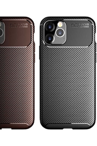 Apple Uyumlu iPhone 12 Pro Kılıf Zore Negro Silikon Kapak Siyah