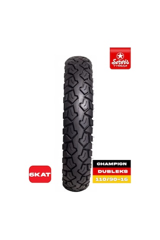 Servis Servis 110 90 16 Motosiklet Lastiği Dubleks Tubeless