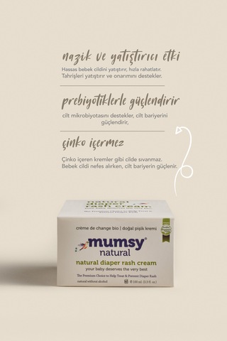 Doğal Pişik Kremi 100 Ml Organik Doğal İçeriklerle Hassas Ciltler İçin Özel Formül