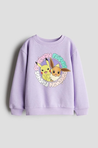 Pokeman Kız Çocuk Sweatshirt LİLA