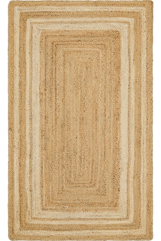 Eko Halı Echo Ech 10 Natural Whıte Xw El Dokuma Naturel Jüt Hasır Halı - 170X240