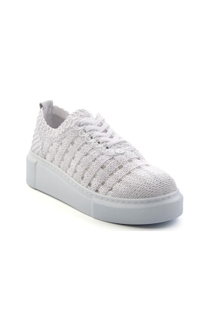 Bambi Beyaz Leather Kadın Sneaker K01303018616 Beyaz