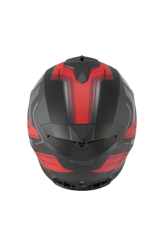 Nolan N80.8 Trittico 357 Kapalı Kask Siyah Kırmızı