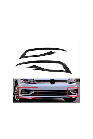 Autogp Vw Golf 7.5 Gti Ön Sis Kaplaması Siyah 2017 / 2020 Cmvwgo7asıskap