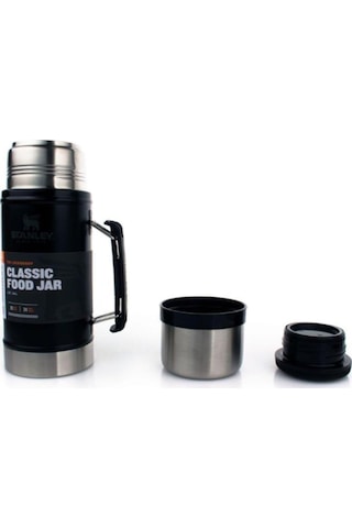 Stanley Classic Legendary Vakumlu Çelik Yemek Termosu, Mat Siyah, Çok Renkli