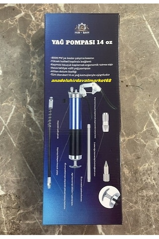 Mrs Gres Yağ Pompası 500cc Yüksek Basınçlı Gres Yağ Basma Pompası 5pcs 8000psi