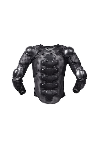 Hayalet Yarış F060 Motosiklet Zırh Takım Sürme Koruyucu Dişli Göğüs Koruyucu Dirsek Pedi Düşme Koruma Takım Elbise, Boyut: Xl Siyah